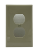 Eaton PJ8V-10-LW Duplex Wallplate Mid-Size Single Gang Polycarbonate Ivory 10/PKG