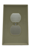Eaton PJ8V-10-LW Duplex Wallplate Mid-Size Single Gang Polycarbonate Ivory 10/PKG