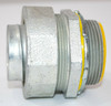 Eaton Crouse-Hinds LTB150 Straight Male Connector w/Insulated Throat Bushing Liquidator Liquidtight 1 1/2-Inch