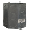 Steel City 54571-3/4-1 Octagon Concrete Box 4x4 3/4 In and 1 In KO Steel Screw/Nail On