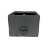 Red Dot 1506216 Electrical Box 1 Gang, Hub Size: 1/2-Inch, 3 Inlets, L: 4.5-Inch, W: 2-Inch, Aluminum, Gray