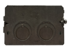 Crouse-Hinds TP691 Masonry Box Steel 2-Gang 12 KO 1/2 or 3/4 Inch