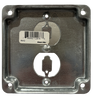 Steel City RS12 Square Box Surface Cover 5 Cu In 4 x 1/2 Inch Galvanized Steel