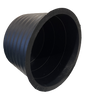 Cantex 5315253 Poly Plug 5 Inch Polyurethane Black Ribbed Side Wall