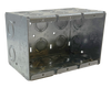 Crouse and Hinds TP692 Masonry Box 3 Gang 1/2-3/4 In KO Steel 5.5 x 3.5 x 3.75
