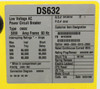 Square D DS632 Low Voltage AC Power Circuit Breaker - 3200A 600V 3P 60 Hz Shunt Trip: 120 VAC Digitrip RMS 810D: D82LSI