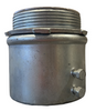 Topaz 638SI Set Screw Connector 3 Inch Insulated Throat Zinc Plated Steel