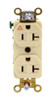 Hubbell IG5362I Duplex Receptacles 20A 1 HP 125VAC NEMA: 5-20R 2-Pole 3-Wire Grounding