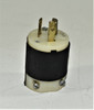 Hubbell HBL2311 Male Plug Locking Devices Twist-Lock 20A 125V AC 2-Pole 3-Wire Grounding NEMA L5-20P Screw Terminal Black and White Nylon