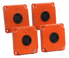 Marinco 306R Locking Receptacle With Orange PLate 30A 250V Receptacle,Locking