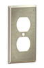 Cooper 93101-BOX One Gang Duplex Wallplate Material: Stainless Steel