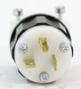 Leviton 5366-C Grounding Plug 2 Pole, 3 Wire, Straight Blade, Black
