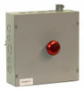 Hoffman YG12X12X5 Enclosure with Red Button NEMA: 1 D: 5 H: 12 W: 12