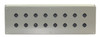 Hoffman E16SPBXVM | 16-Hole Extra-Deep Wall-Mount Pushbutton Enclosure | NEMA 12/IP65 | ANSI 61 Gray