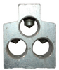 Square D AL900MA Mechanical Lug 3/0-500kcmil 3 Conductors 2 Mounting Holes