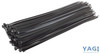 YAGI 0728212 Cable Zip Ties 18 inch 120LB Tensile Black UV Resist 100 Pack