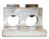 Penn Union L2A-500 Aluminum Solderless Lug 2 Conductor 500 MCM-6 1-Hole Tongue
