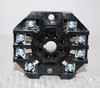 Custom Connector RB08 Relay Socket 10A 600V 2P 8 Pin Octal Panel Mount Screw Termination
