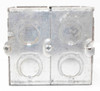 Steel City GW-235-G Masonry Box 2-Gang 3-1/2 Deep Galvanized Steel