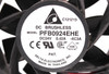 Delta Electronics PFB0924EHE DC Brushless Fan DC24V 0.42A 2-Wire Red and Black
