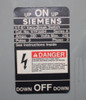 Siemens V7F3204 Vacu-Break Fusible Switch 200A 240V 3 Pole 3 Phase Series A