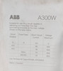 ABB A300W-20 Welding Isolation Contactor 400A Continuous 600V 2P Configuration
