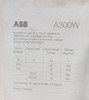 ABB A300W-20 Welding Isolation Contactor 400A Continuous 600V 2P