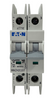 Eaton WMZH2C20T Breaker 20A 480V 2P 1PH 14kA Type C DIN Rail Feed-Thru LI