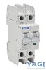 Eaton WMZT2C10 Breaker 10A 277/480V 2P 1PH 10kA Type C DIN Rail Feed-Thru LI