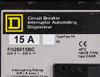 Square D FH26015BC Breaker 15A 600V 2P 18kA I-Line F Frame Thermal Magnetic