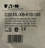 Eaton C22-DL-XB-K10-120 Compact Pushbutton 22.5 mm 120V 1NO Blue LED Illuminated