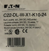 Eaton C22-DL-W-X1-K10-24 Compact Pushbutton 22.5 mm 24V 1NO White LED Illuminated