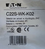 Eaton C22S-WK-K02 Compact Pushbutton 22.5 mm 2NC 3-Position Selector Switch