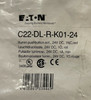 Eaton C22-DL-R-K01-24 Compact Pushbutton 22.5 mm 24V 1NC Red LED Illuminated