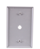 Eaton PJ11W Outlet Box Cover Telephone and Coaxial Wallplate White  Box of 20