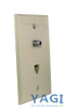 GC Electronics 30-9732-BU Combination Telephone/Coaxial Wall Plate 4-Conductor Telephone Box of 10
