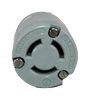 Arrow Hart 4755 Safety Grip Locking Plug 15A/125V 10A/250V 3P 3W Non-NEMA Gray