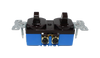 Cooper 271B-BOX Combination Switch 15A 120/277V  (2) 1P Duplex Brown