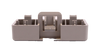 Panduit UICFFP4IG Furniture Faceplate 4 Mini-Com Modules Gray
