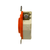 Hubbell IG2310 Twist Lock 20A 125V 2P 3W Grounding Flush Screw Terminal Orange