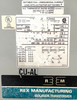 Rex Manufacturing DA34J1P1 Transformer 34kVA Pri: 575V Sec: 460Y/266 3PH