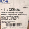 Eaton C25DND225AA DP Contactor 25A 2P Coil: 110/120V w/Auxiliary Contact C320KGI