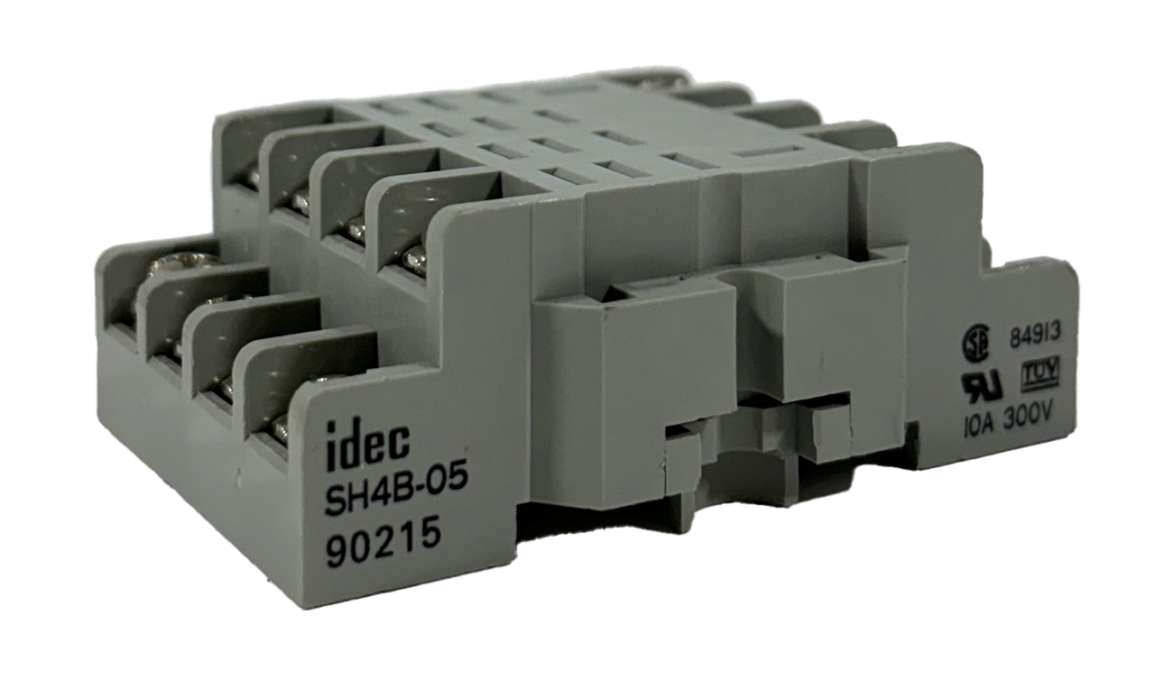 IDEC SH4B-05 Relay Socket 4P DIN Rail Screw Type