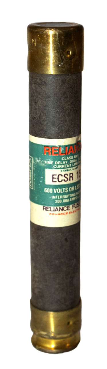 Reliance ECSR15 Fuse 15A 600V 200kA Class RK5 Time Delay Dual Element