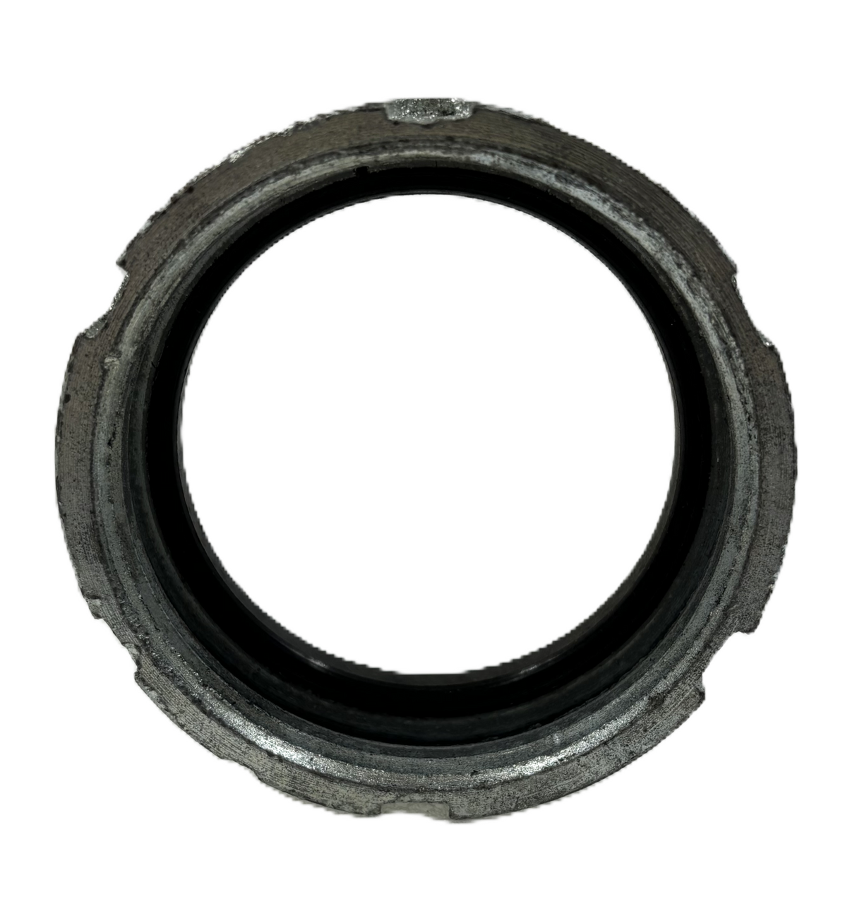 OZ-Gedney B-250 Straight Bushing 2 1/2 Inch Malleable Iron Zinc Plated Insulated Threaded Box of 5