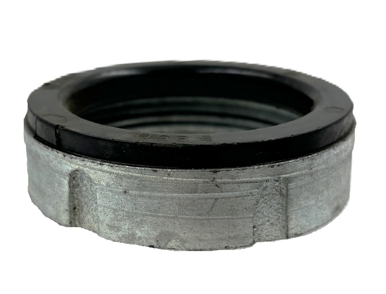 OZ-Gedney B-250 Straight Bushing 2 1/2 Inch Malleable Iron Zinc Plated Insulated Threaded Box of 5