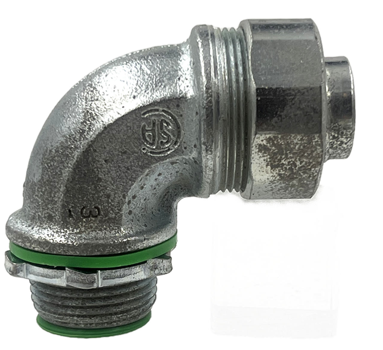 Eaton Crouse-Hinds LTBK7590  Liquidtight Connector 3/4-Inch FMC, 90 Degree Angle, Insulated, Malleable Iron