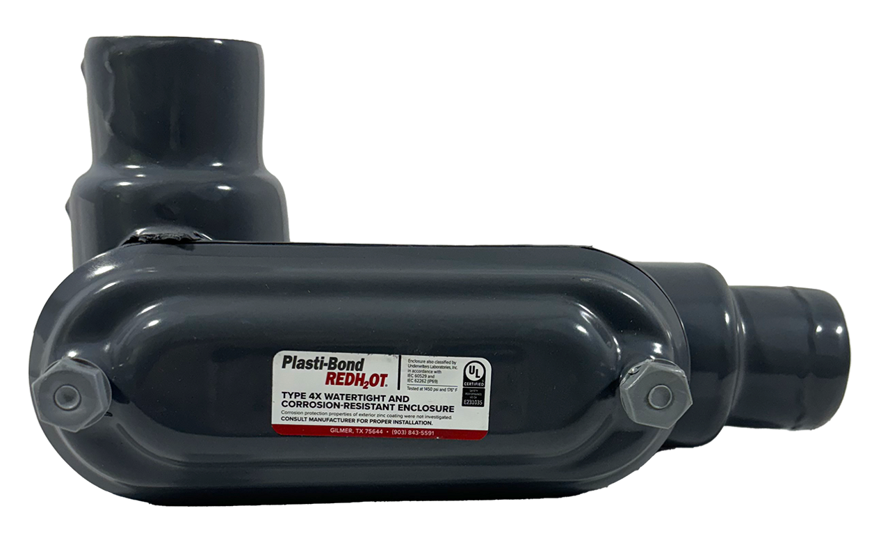 Robroy PRHLL448 Conduit Body w/Cover PVC Coated Steel Type LL 1 1/4-Inch