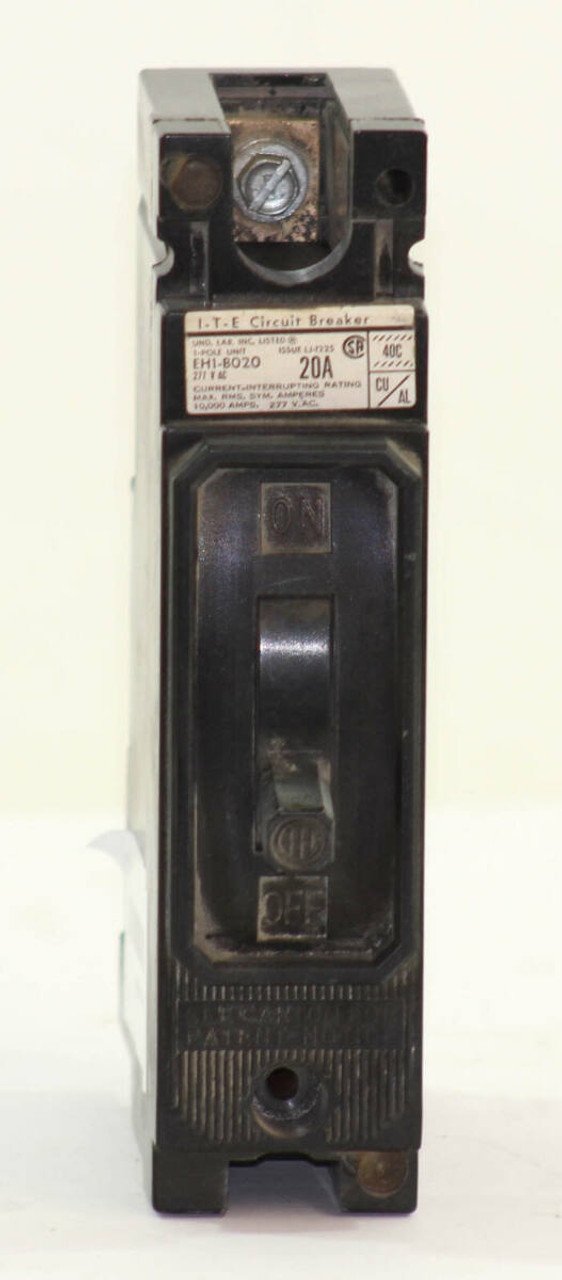 I-T-E EH1-B020 Breaker 20A 277V 1P 10kA EH1B020