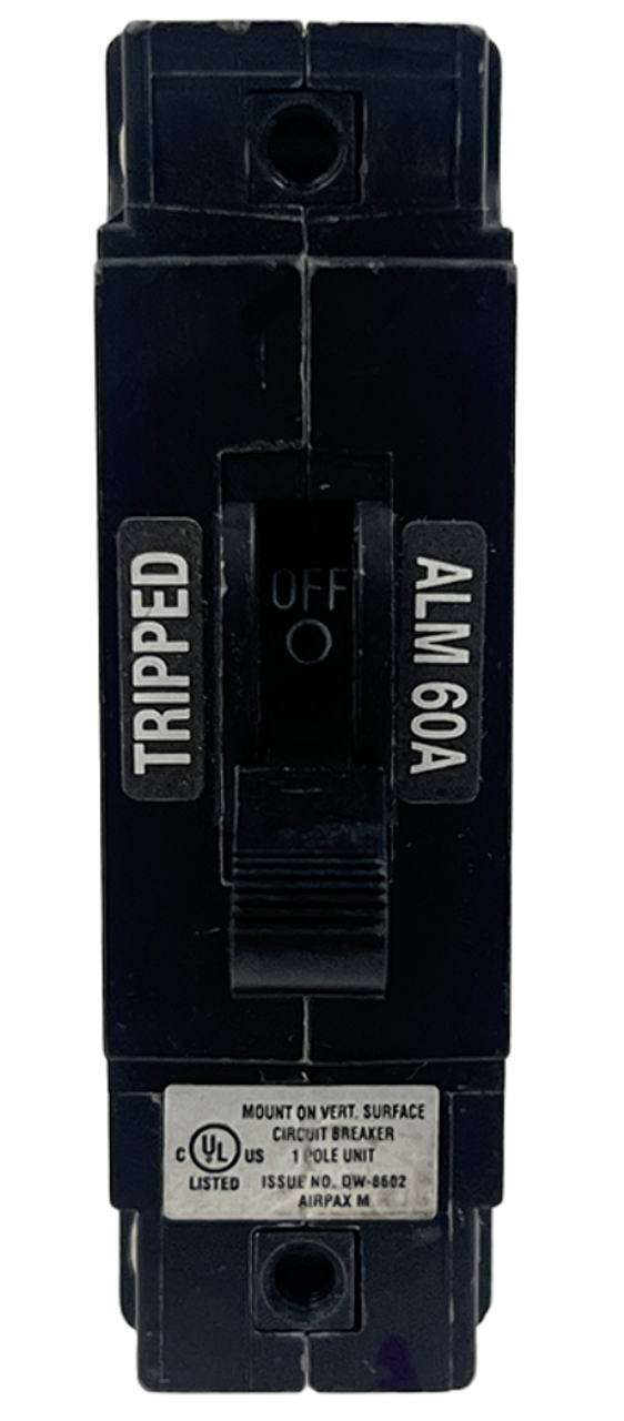 Airpax LMLB1-1RLS4R-36825-60-V Breaker 60A 80V 1P 50kA Bullet Style